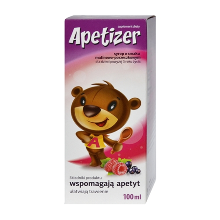 Apetizer - SYROP malinowo-porzeczkowym, 100 ml.