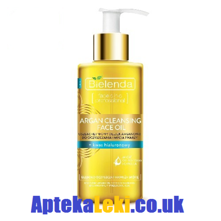 Bielenda - Skin Clinic Professional - Argan Cleansing Face Oil + kwas hialuronowy, 140 ml.