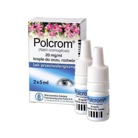 Polcrom - KROPLE do oczu, przeciwalergiczne, 10 ml.