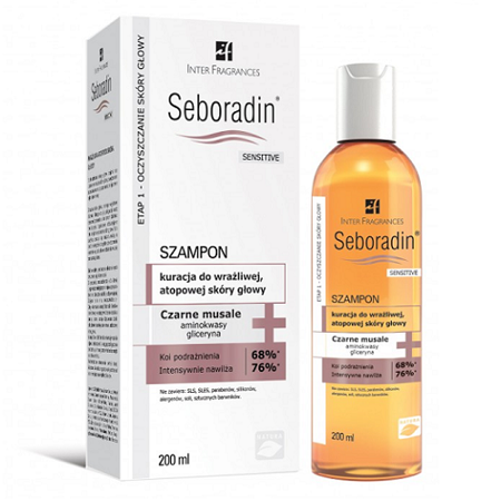 Seboradin - Sensitive - SZAMPON, 200 ml.