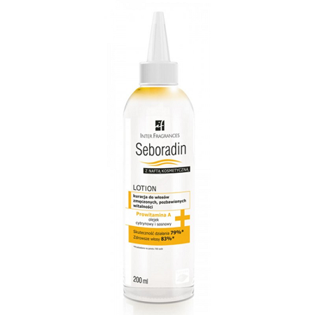 Seboradin - Z naftą kosmetyczną - LOTION, 200 ml.