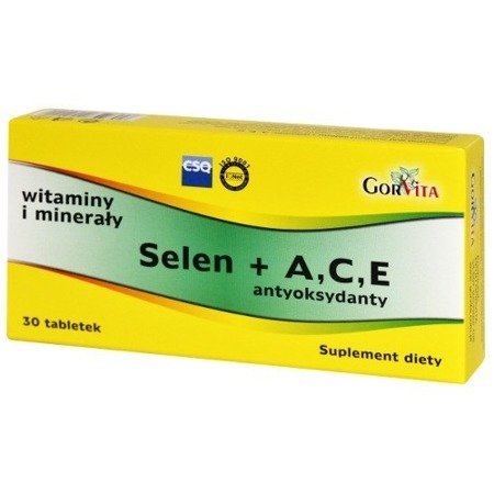 Selen + A,C,E antyoksydanty, 30 tabletek.