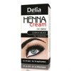 Delia - HENNA cream do brwi CZARNA, 15+15 ml.